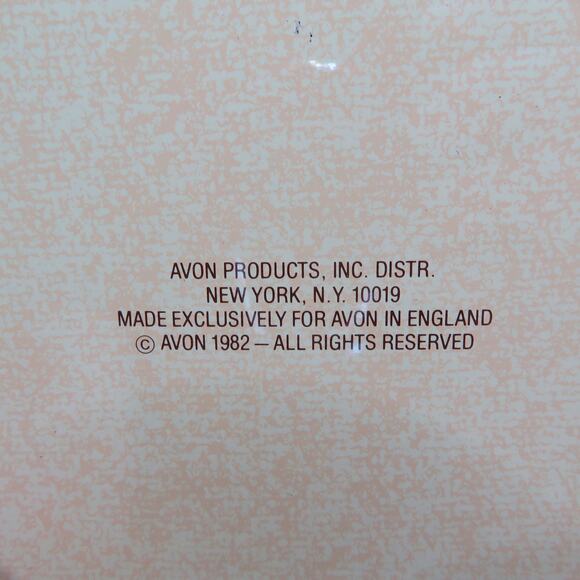 Vintage Avon Recipe Tin Tray Blueberry Orange Nut Bread 1982 Made in England - Picture 10 of 13